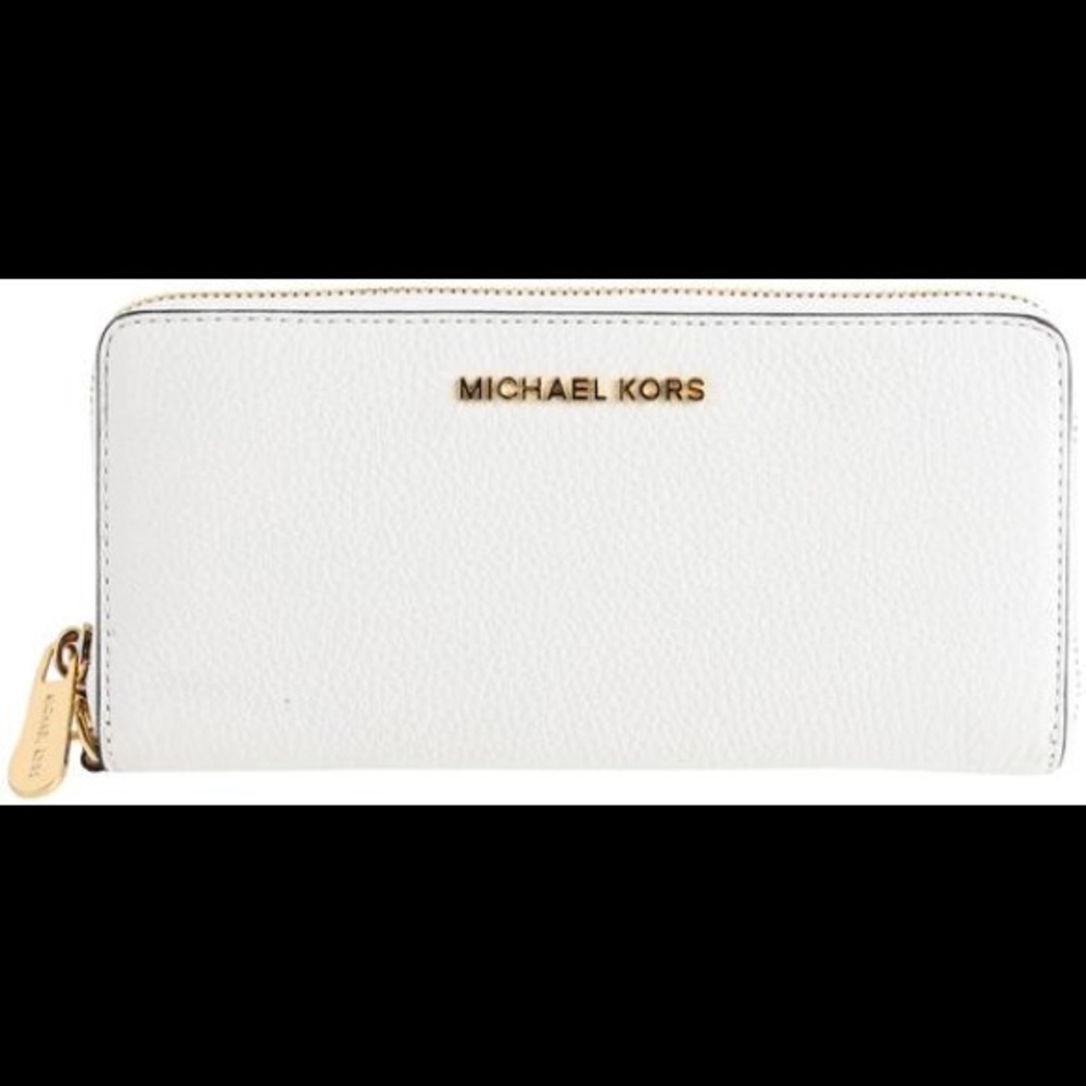 Michael Kors white and gold wallet
